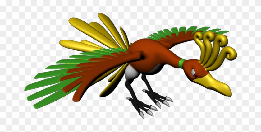 Pokemon Ho Oh Animated Clipart Free Clip Art Images - Ho Oh 3d Gif - Png Download