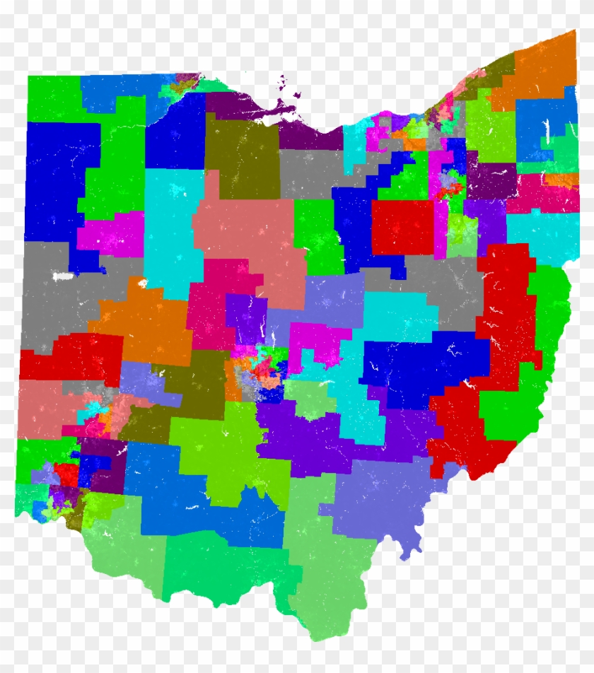 Larger Ohio House Of Representatives Map - Graphic Design Clipart #4353682