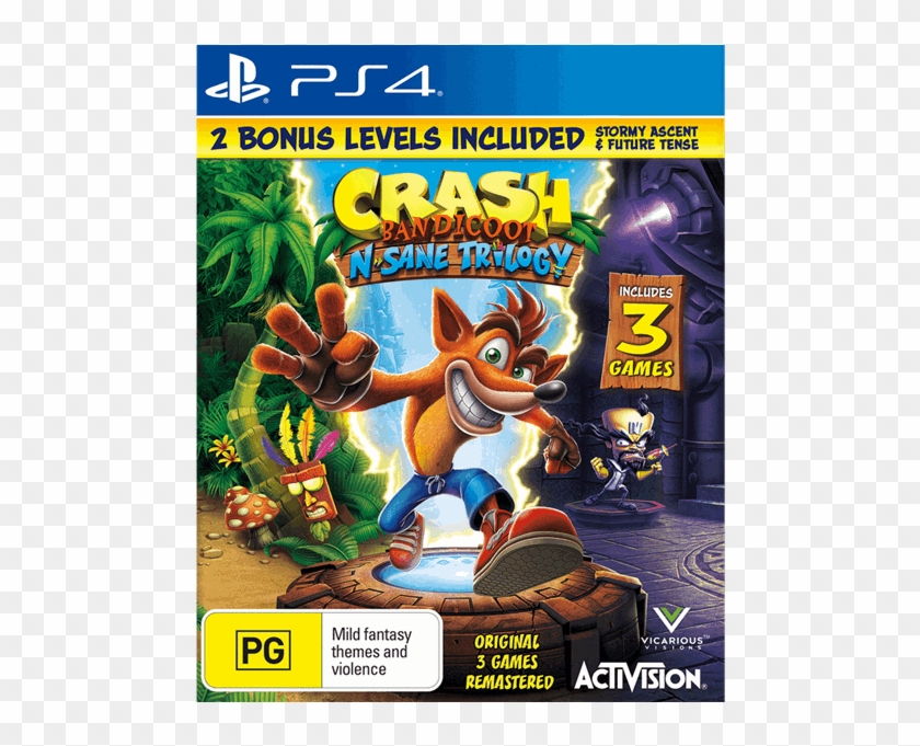 Crash Bandicoot N Sane Trilogy Ps4 Clipart #4353905