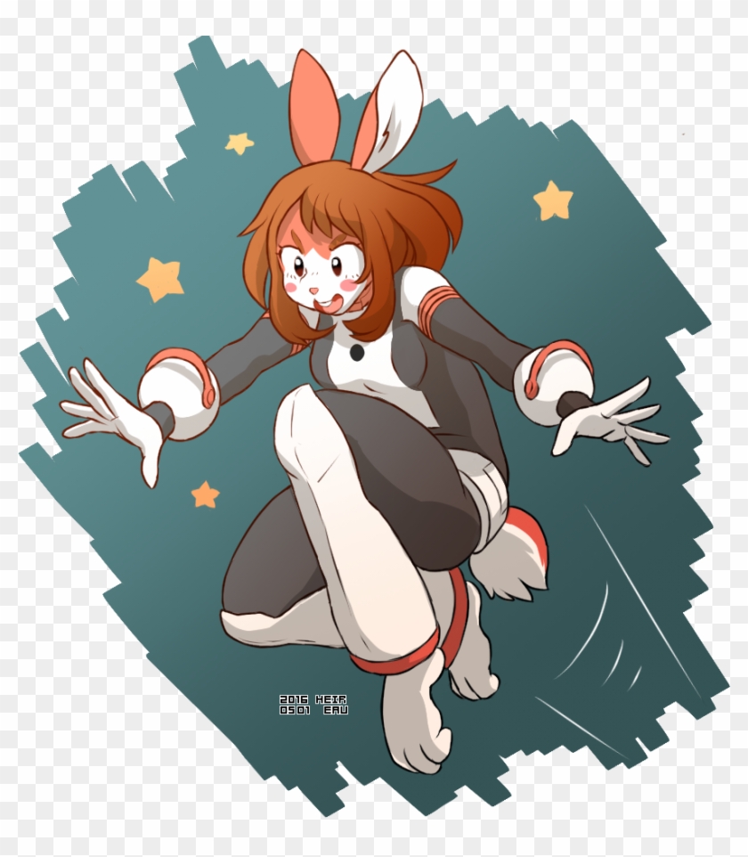 Most Recent Image - Uraraka Ochako As A Bunny Clipart #4353934