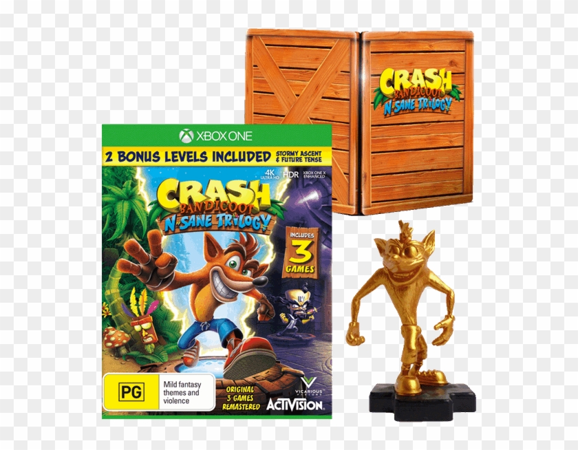 N-sane Trilogy Golden Totaku Edition - Crash Bandicoot N Sane Trilogy Xbox One Clipart #4354010