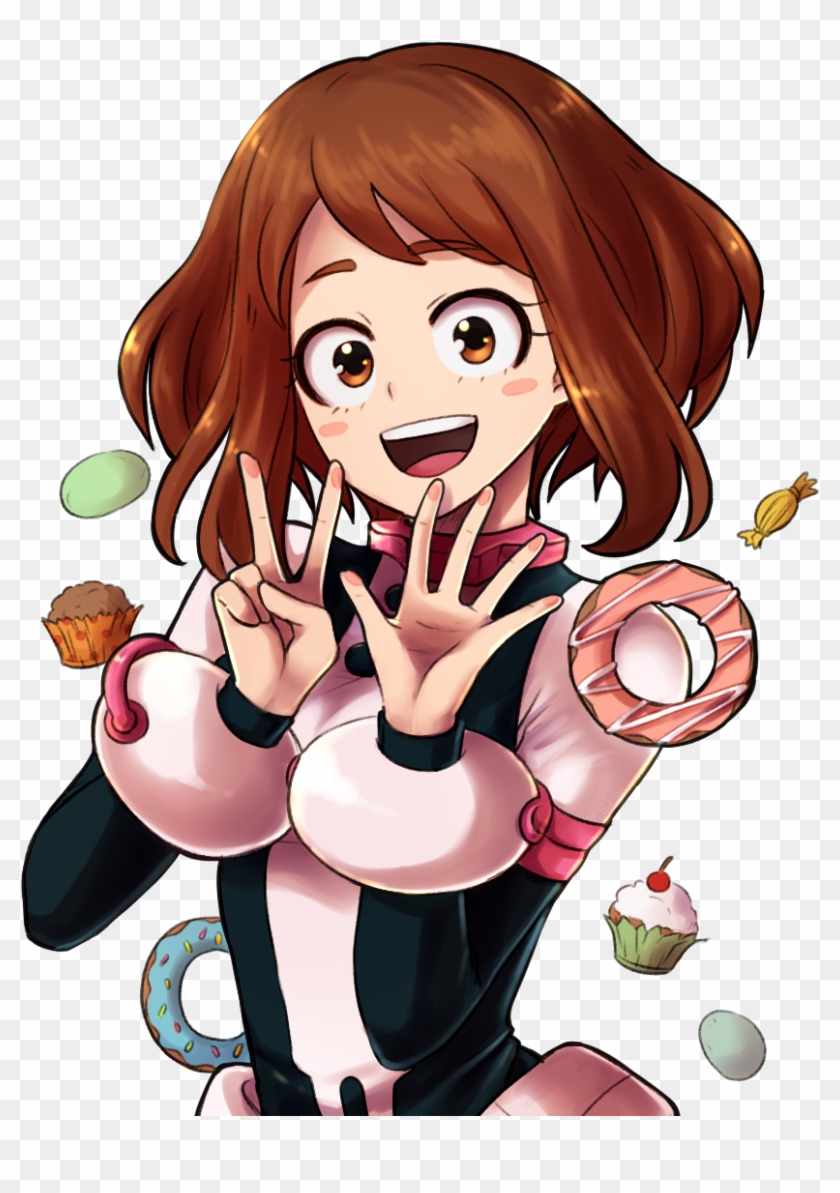 Resized To 85% Of Original - Uraraka Transparent Bac Clipart