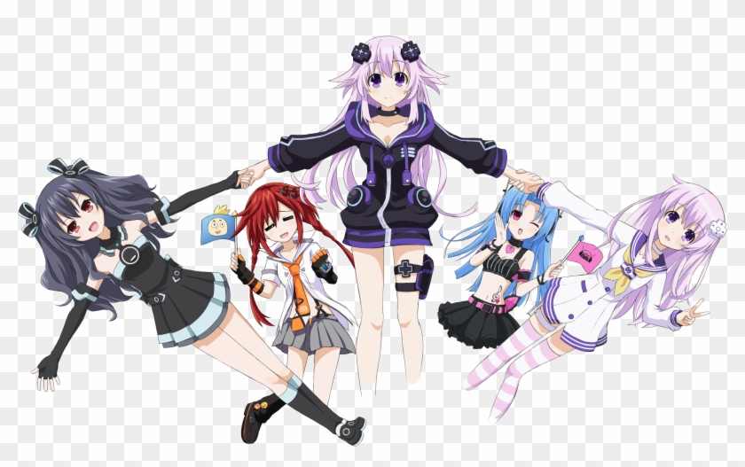 Uranus Uzume X 5pb X Uni X Neptune X Nepgear - Hyperdimension Neptunia Nepgear And Uzune Clipart
