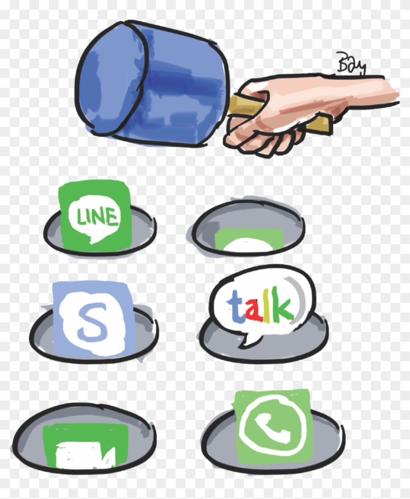 So Many Messaging Platforms, So Little Time Clipart