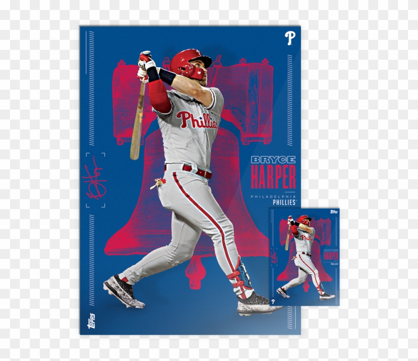 Bryce Harper's Phillies Debut Comes Via Topps Baseball - Bryce Harper Baseball Card Phillies Clipart #4355302