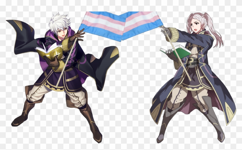 Robin From Fire Emblem Awakening Says Trans Rights - Robin Fire Emblem Heroes Clipart #4355657