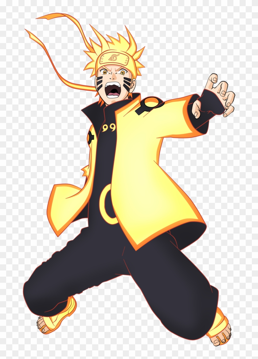 #naruto #narutouzumaki #hokage #kurama #sagemode - Naruto Uzumaki Rikudou Sennin Clipart