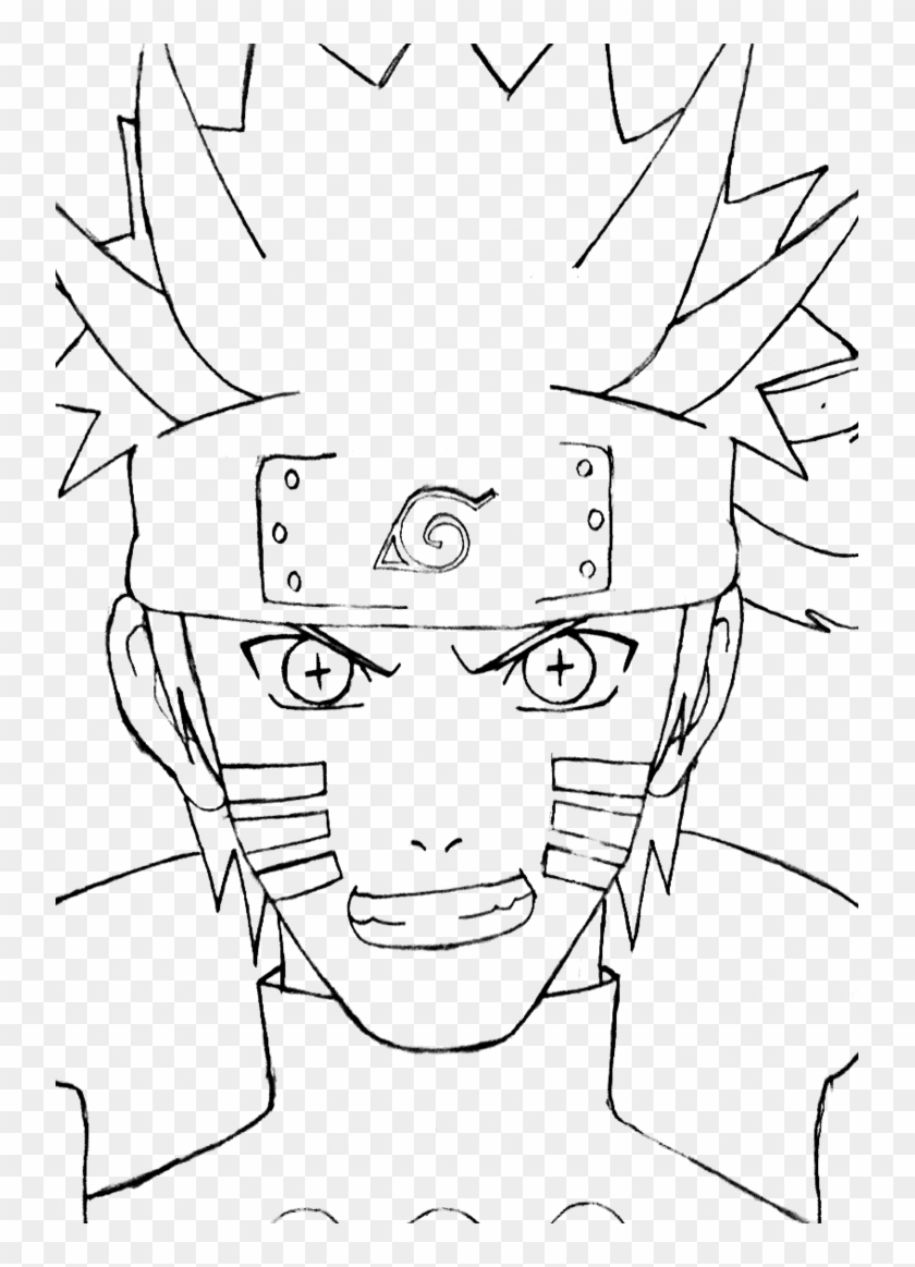 Uzumaki Naruto By Izzatasyraf - Naruto Sage Of 6 Paths Drawing Clipart
