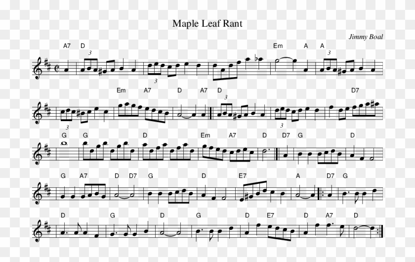 Listen To Maple Leaf Rant - Glendaruel Highlanders Sheet Music Clipart #4356550