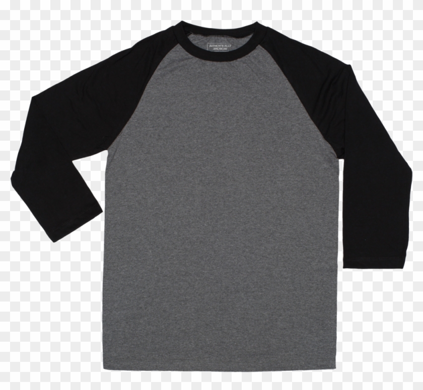 Tri-color 3/4 Length Sleeve Baseball Tee Clipart