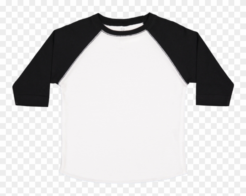 Toddler Fine Jersey Crew Neck Raglan 3/4 Sleeve Baseball - Shirt Clipart