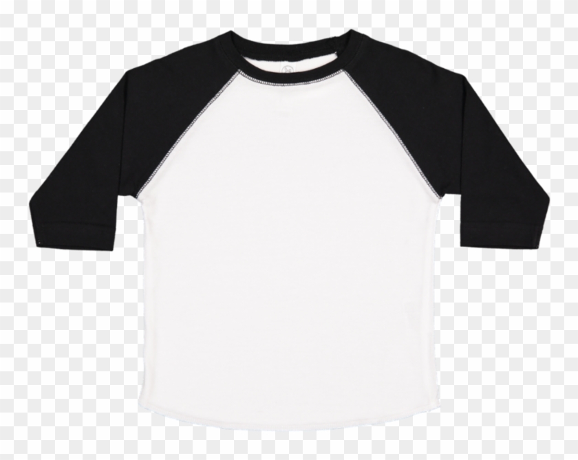 Toddler Fine Jersey Crew Neck Raglan 3/4 Sleeve Baseball - Shirt Clipart #4357520