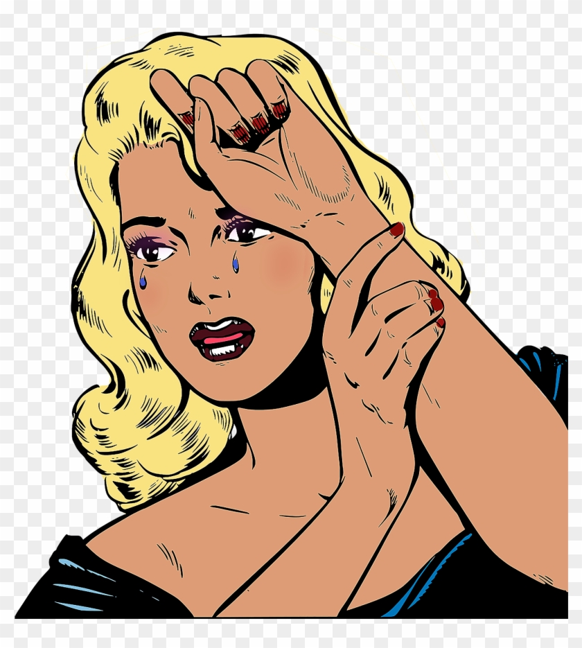 Wedding Disaster - Pop Art Girl Crying Png Clipart