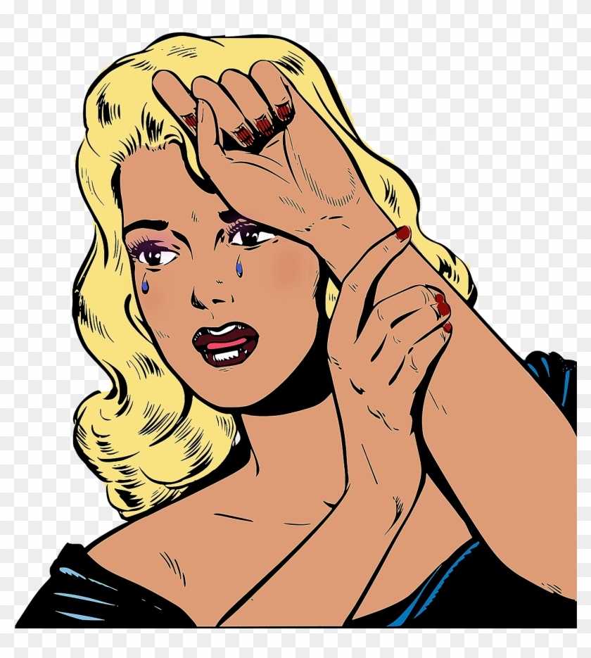Wedding Disaster - Pop Art Girl Crying Png Clipart #4357610