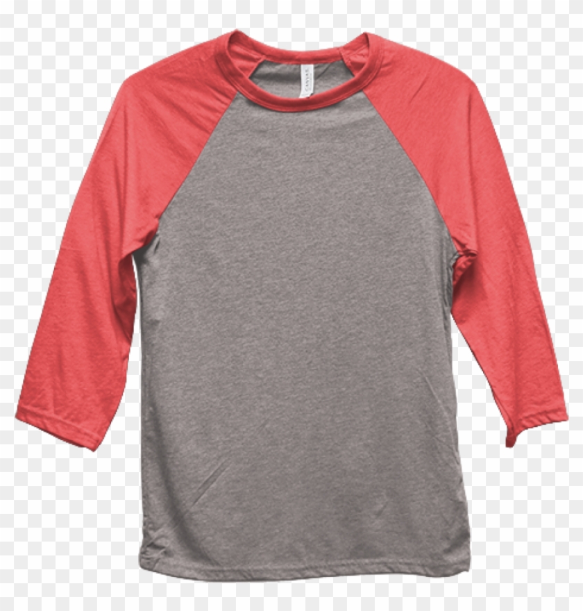 Cotton/poly Baseball Tee - Long-sleeved T-shirt Clipart #4357835