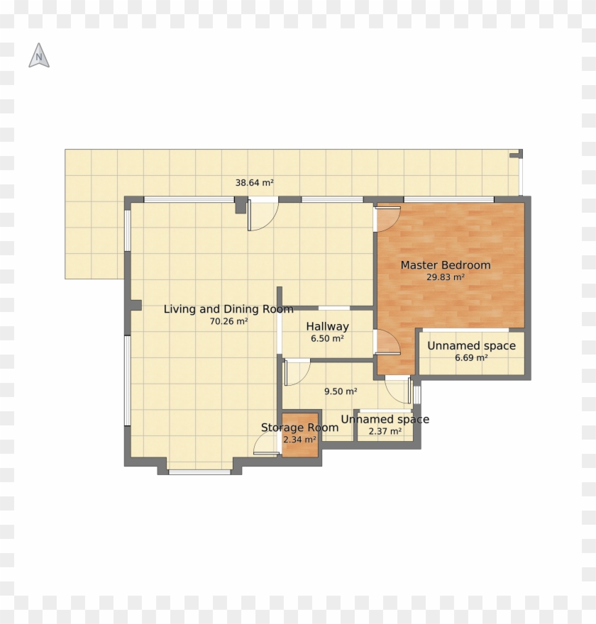 Residence Of Dexter Morgan - Floor Plan Clipart #4358019