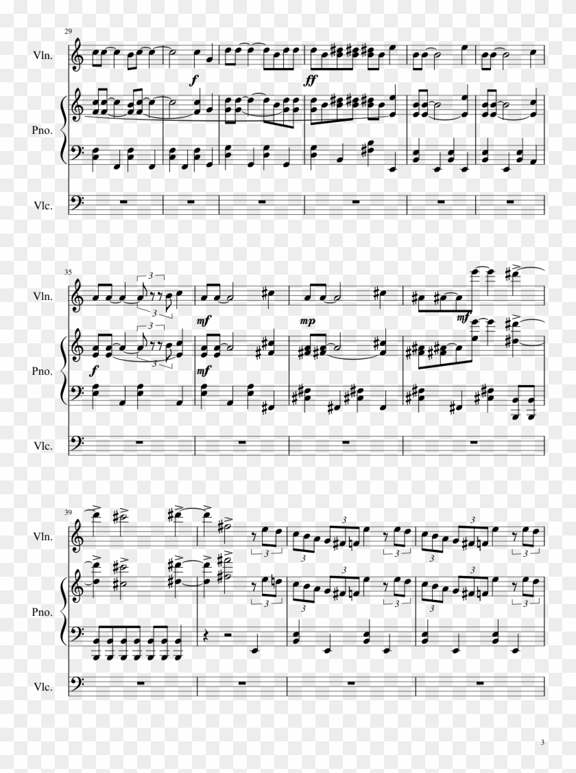 Dexter Main Theme Sheet Music 3 Of 4 Pages - Sin Pijama Piano Notes Clipart #4358108