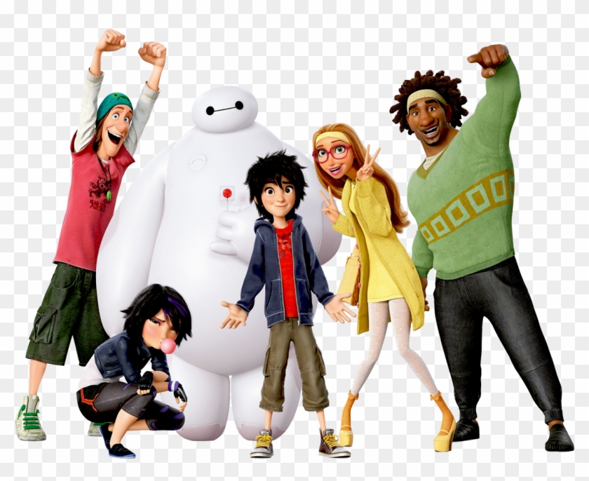 Big Hero 6 Baymax Cake Topper , Png Download - Big Hero 6 Squad Clipart #4358321