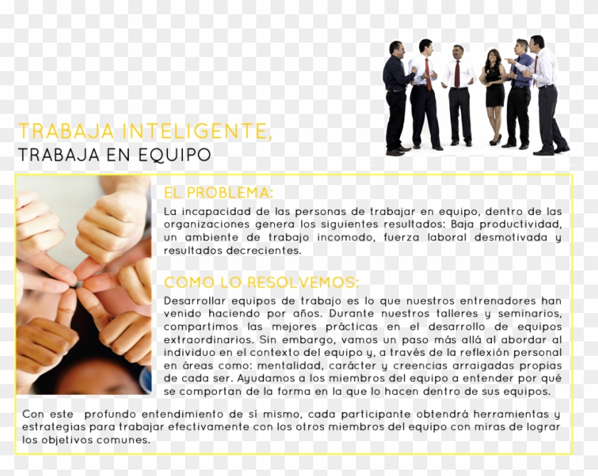 Trabajo En Equipo - Inteligencia Emocional Organizacional Actividades Clipart