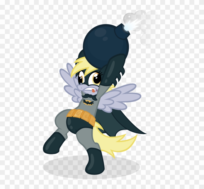 Derpy Hooves Batman Pinkie Pie Rarity Princess Celestia - Pony Bomb Clipart #4358643