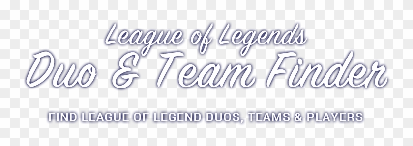League Of Legends Lfg - Calligraphy Clipart #4358857