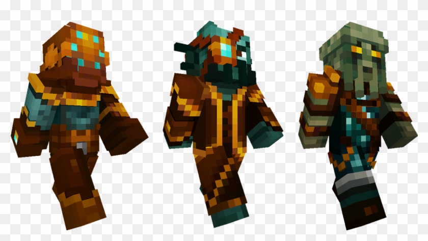Ocean Biome Settlers - Minecraft Strangers Skin Pack Clipart