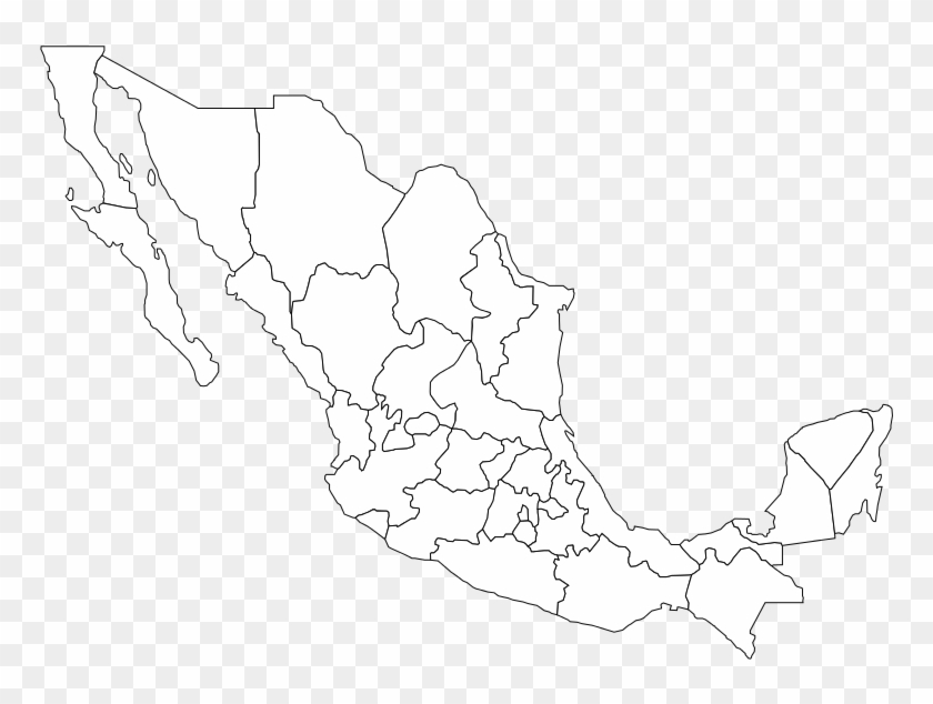Veracruz Mapa Mexico - Blank Mexico State Map Clipart