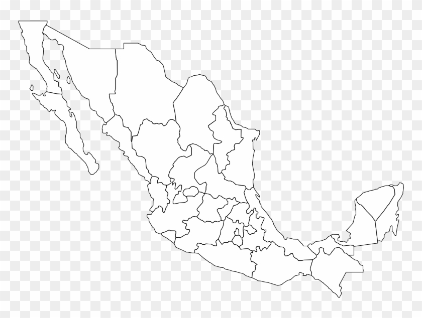 Veracruz Mapa Mexico - Blank Mexico State Map Clipart #4360098