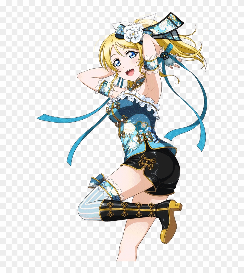 Transparent - Idolized - Love Live Cheongsam Eli Clipart