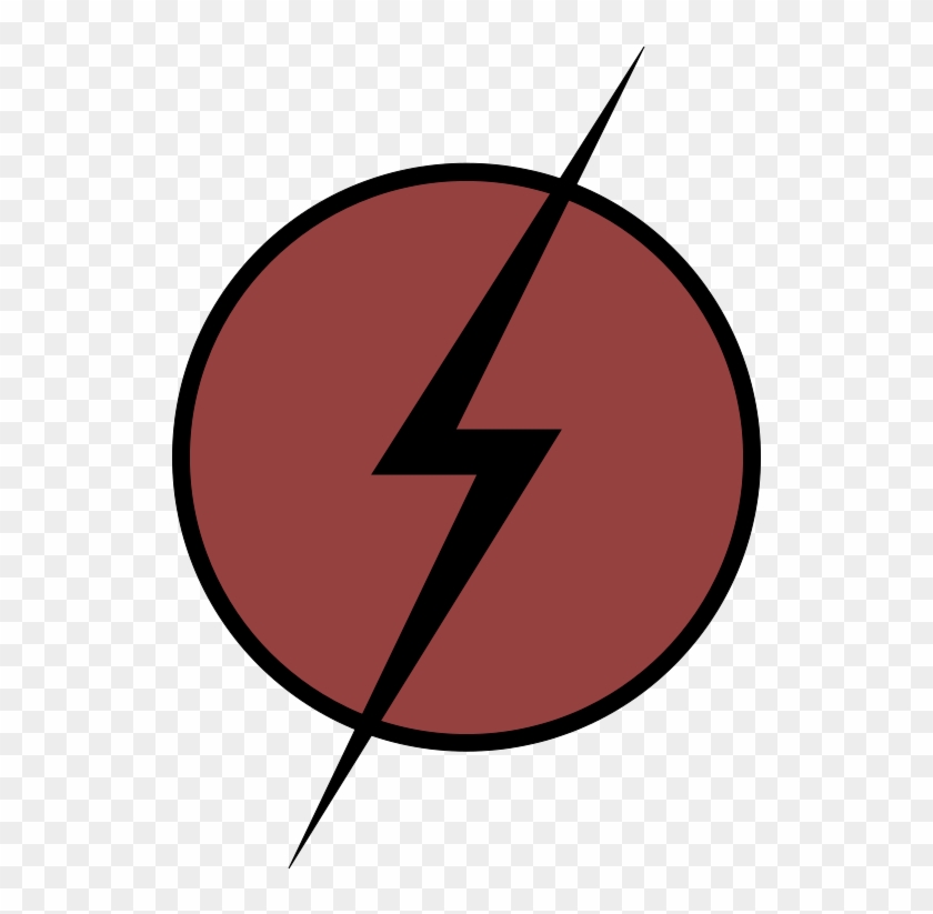 Black Stylized S Over A Red Circle Clipart