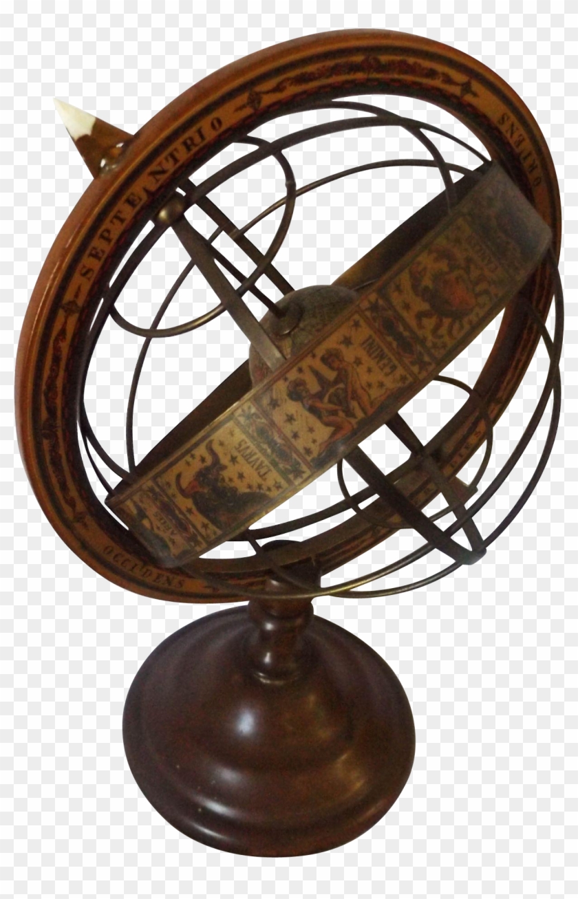 Clip Art Mid Century Italian Astral - Old World Globe - Png Download