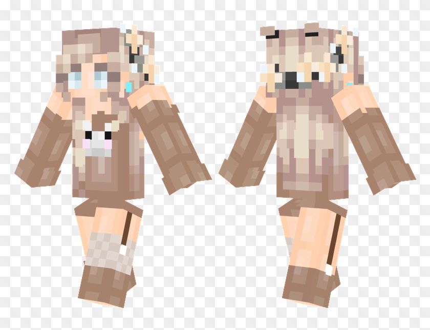 Flower Bunny Skins Minecraft, Minecraft Skins Female, - Girl Skin Flowers Minecraft Clipart #4360361