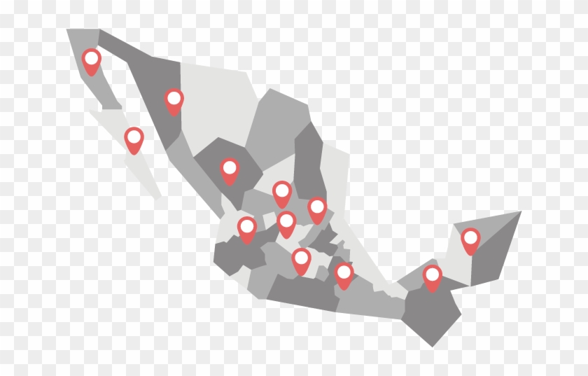 Mapa De México Png - Graphic Design Clipart #4360384