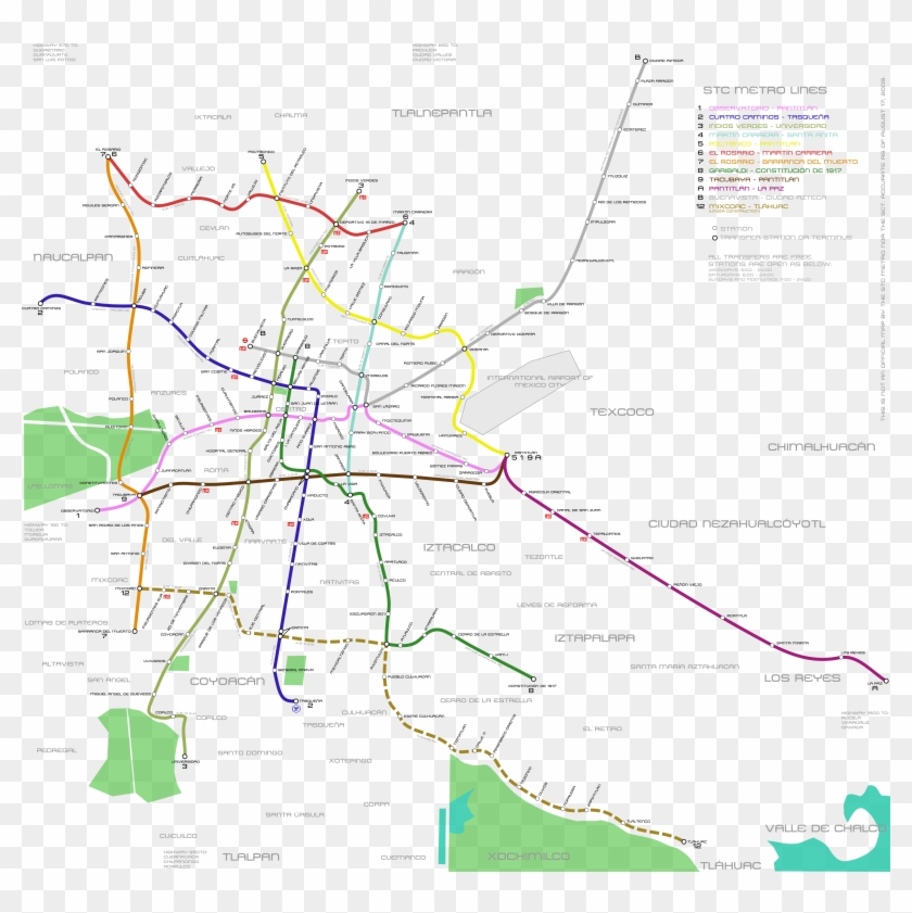File - Plan Metra Mexico City Clipart #4360488