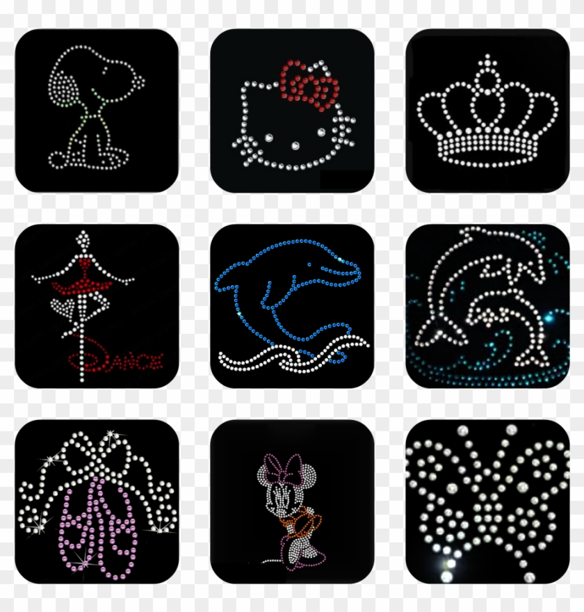 Collage Rhinestones Ggg , Png Download - Label Clipart