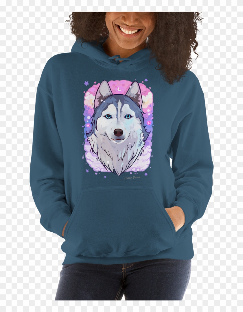 Dreams Of Yuna Hoodie Ladies Blue - Sweatshirt Clipart