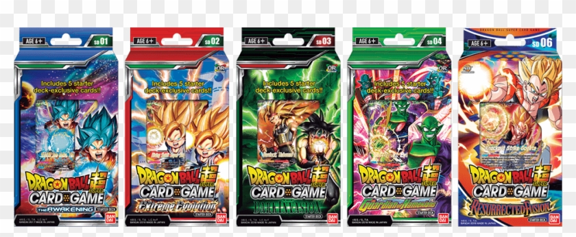 Sample Starter Decks - Dragon Ball Super Card Game Decks Clipart