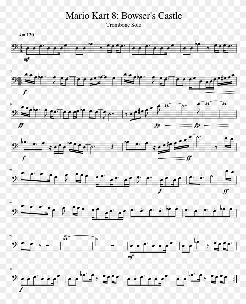 Mario Kart - Entry Of The Gladiators Partitura Clipart