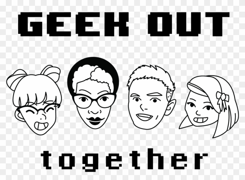 Geekouttogetherlogo - Png - Line Art Clipart #4361579