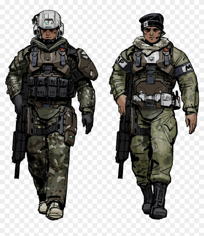 The Unsc Uniforms - Titanfall 2 Pilot Concept Art Clipart #4361836