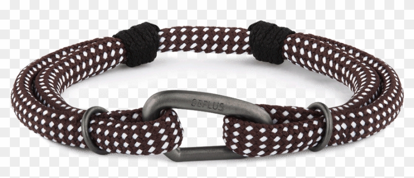 Wristband Prometheus Brown Pattern Gunmatt Carabiner - Rock Climbing Bracelet Clipart