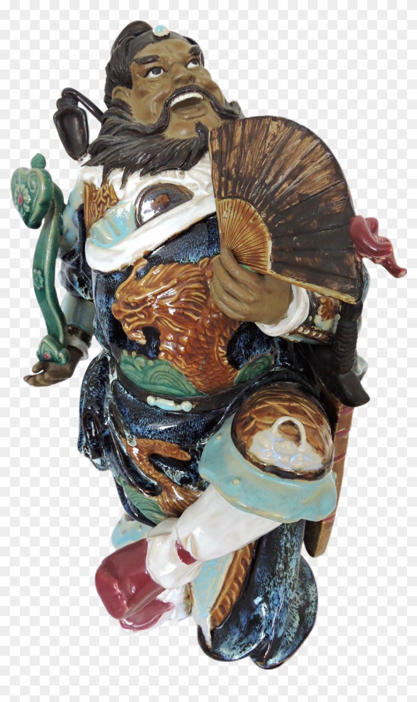 Chinese Shiwan Figure/statue Of 'zhong Kui' On Chairish Clipart