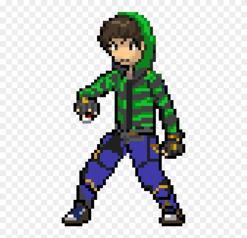 Pokemon Trainer Sprite Luke - Pokemon Pixel Sprite Trainer Clipart #4362656