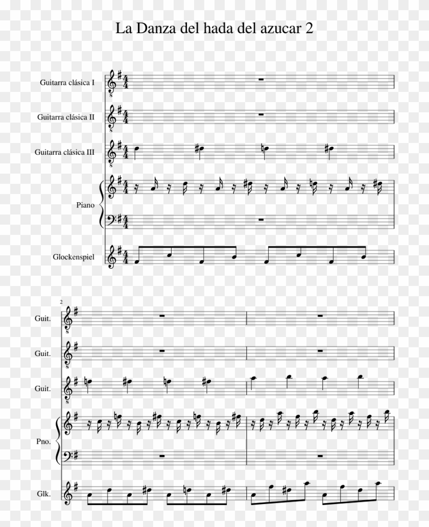 La Danza Del Hada Del Azucar - Since I Ve Been Loving You Sheet Clipart