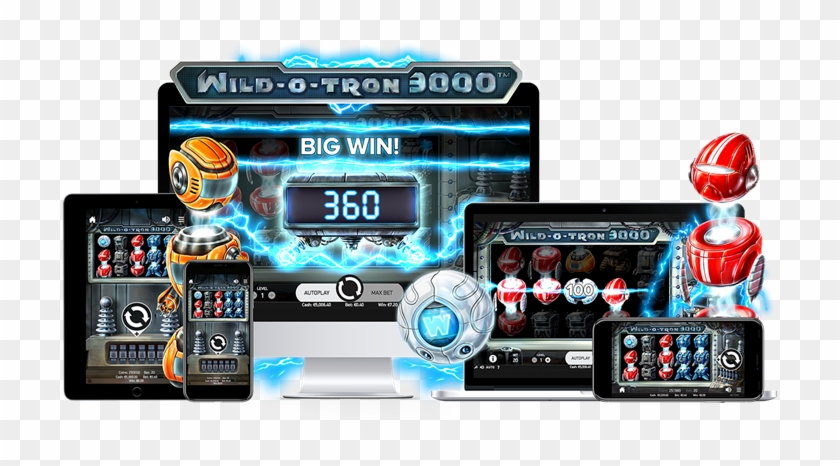 Netent Releases Super Sci Fi Slot Wild O Tron 3000tm - Slot Machine Clipart