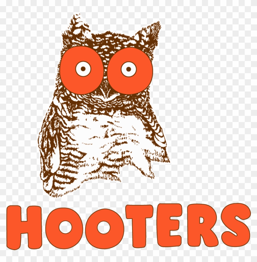 Hootersowl And Text Hooters - Restaurant With Owl Logo Clipart