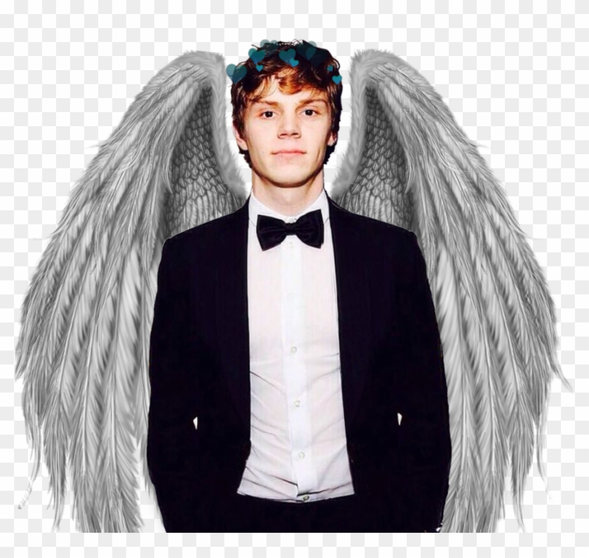 #evanpeters #quicksilver #ahs #wings #americanhorrorstory - Angel Wings Sticker Picsart Clipart #4364532