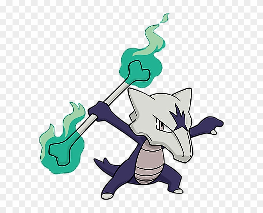 #pokemon #marowak #alolan #shiny - Pokemon Marowak Alola Form Clipart #4364609