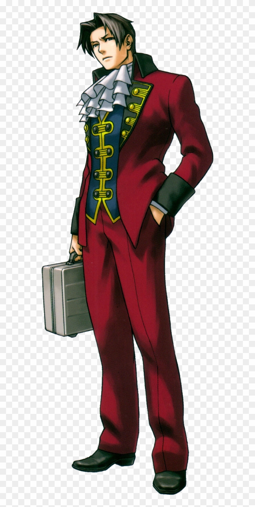 Ace Attorney Trials And Tribulations Miles Edgeworth Clipart #4364700