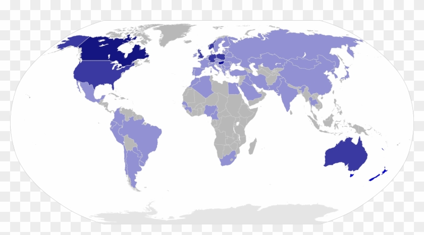Multiple Sclerosis Prevalence - Australia To Egypt Map Clipart